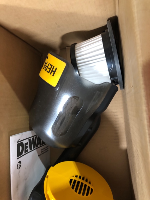 Photo 3 of **FOR PARTS OR REPAIR**SEE NOTES**
DEWALT 20V Vacuum, Cordless Handheld Vacuum, HEPA, Battery Not Included (DCV501HB)