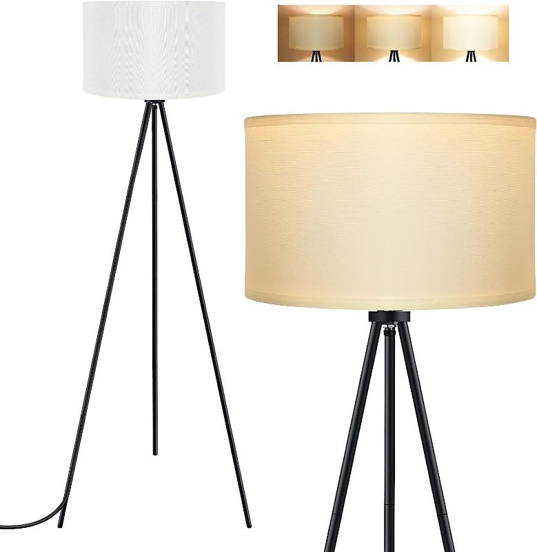 Photo 1 of **item damaged**missing pieces**
BoostArea Floor Lamp for Living Room, Tripod Floor Lamp, 15W LED Bulb, 