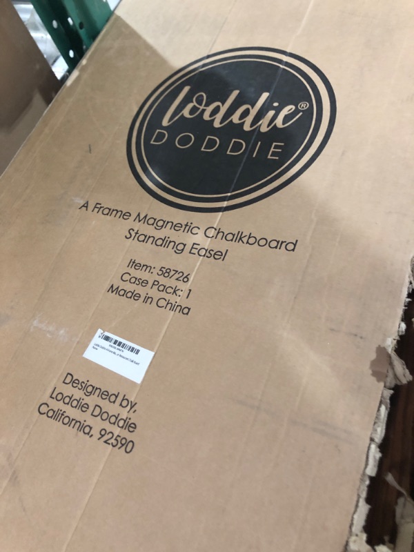 Photo 4 of Loddie Doddie A-Frame Magnetic Chalk Board Easel - Double Sided - Extra Large 40" x 20" 