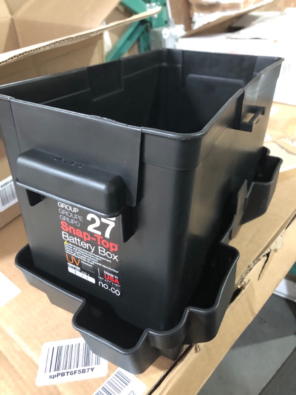 Photo 2 of NOCO Snap-Top HM327BKS Battery Box, Group 27 12V Outdoor Waterproof Battery Box 