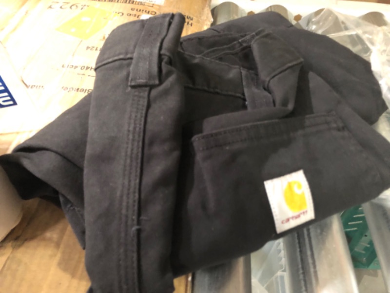 Photo 2 of Carhartt Men's Relaxed Fit Twill Utility Work Pant 36W x 36L Black