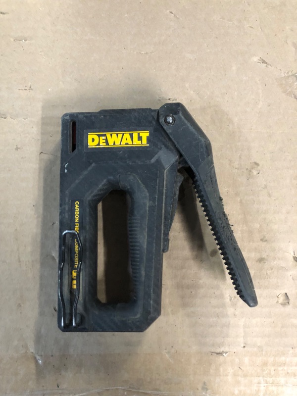 Photo 2 of [Used] DEWALT Staple Gun, Carbon Fiber Body, 2-in-1 Tacker (DWHT80276)
