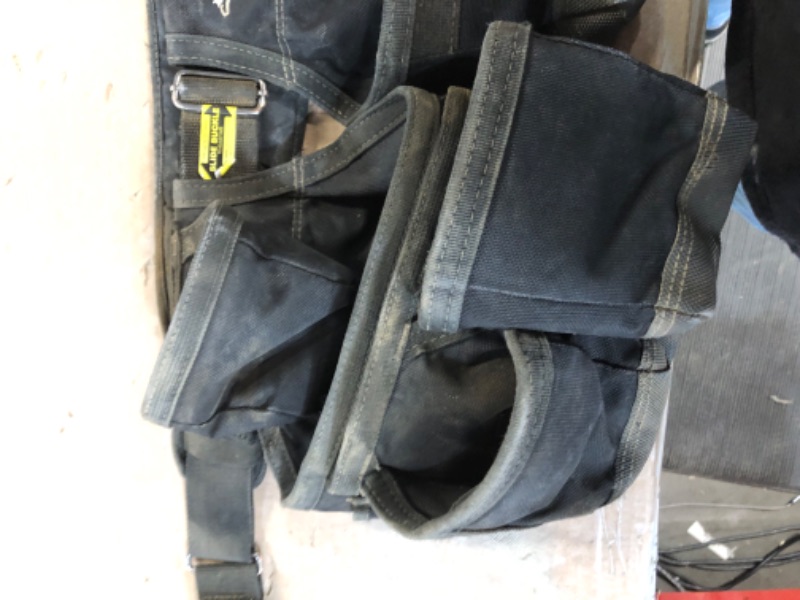 Photo 4 of [Used] Husky 2-Bag 10-Pocket Black Contractor's Work Tool Belt