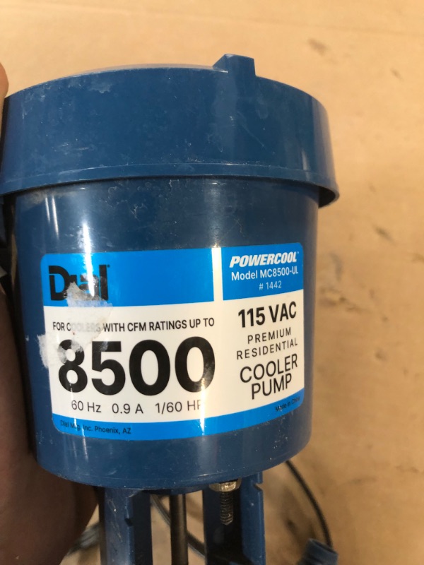 Photo 2 of [For Parts] Dial Manufacturing 1175 7500CFM UL Standard Pump
