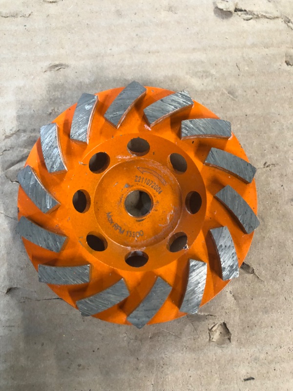 Photo 2 of [Minor Damage] Ridgid 4.5" Diamond Cup Wheel