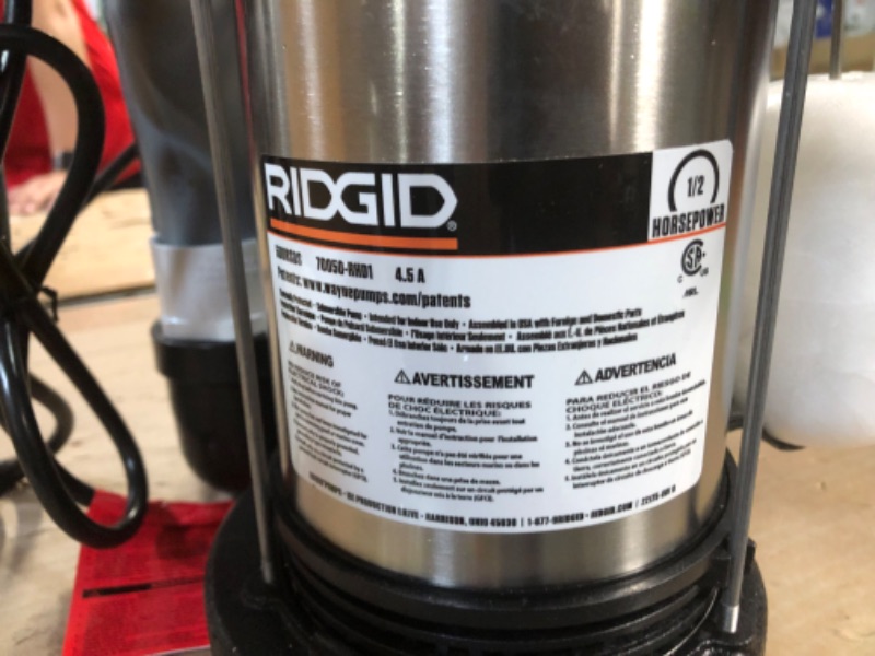 Photo 4 of [Notes] Ridgid 1/2 HP Battery Back Up Sump Pump System
