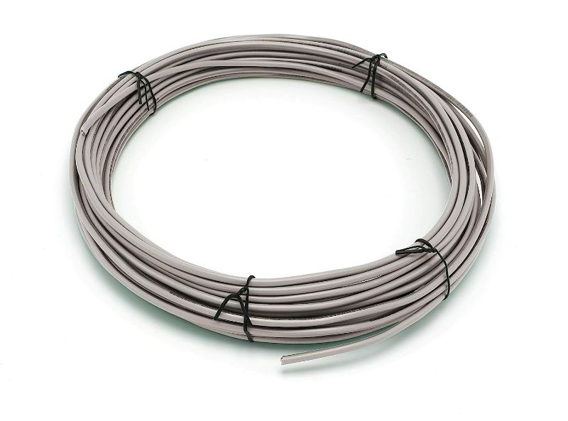 Photo 1 of [Notes] 25 Feet (7.5 Meter) - Insulated Solid Copper THHN/THWN Wire - 10 AWG, Grey
