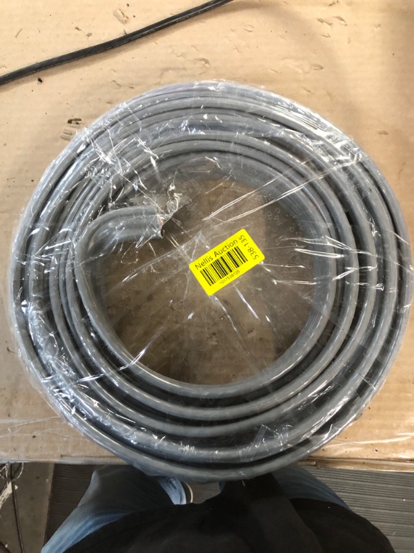 Photo 2 of [Notes] 25 Feet (7.5 Meter) - Insulated Solid Copper THHN/THWN Wire - 10 AWG, Grey
