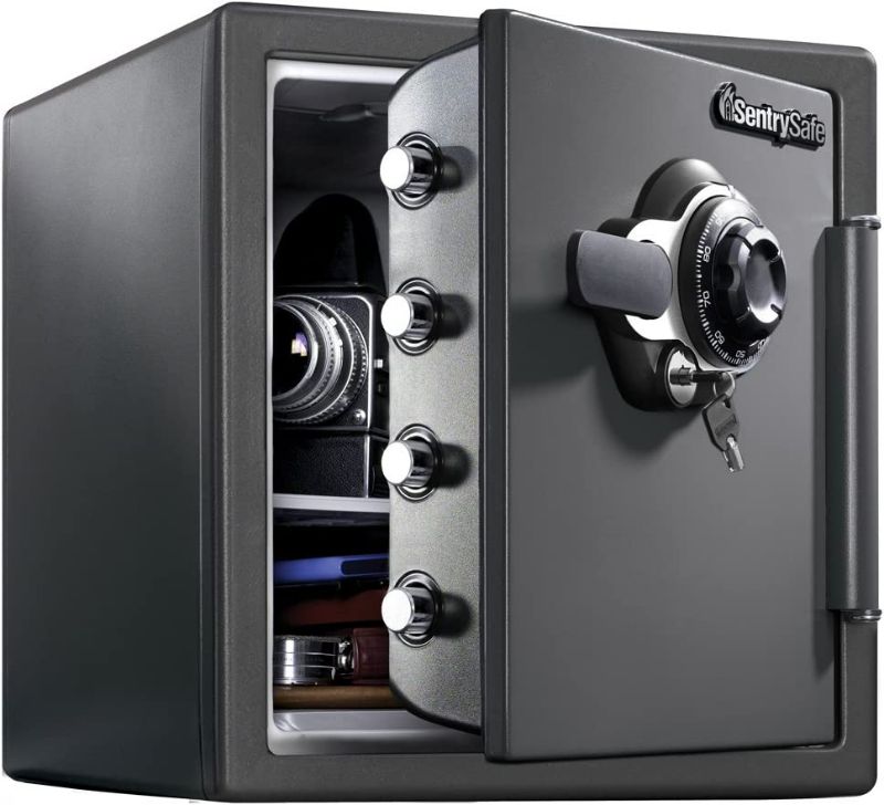 Photo 1 of [Notes]SentrySafe Fireproof and Waterproof Steel Home Safe with Dial Combination Lock
