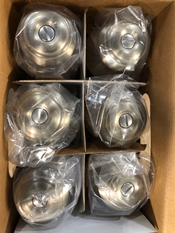 Photo 2 of [Brand New] Defiant Hartford Bed and Bath Door Knob Satin Nickel Contractor Pack (6-Piece)