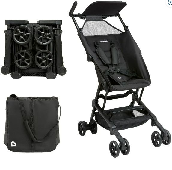 Photo 1 of *SEE NOTES* Munchkin Sparrow Ultra Compact and Portable Travel Stroller, Lightweight, Black
