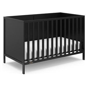 Photo 1 of Graco Theo Black 3-in-1 Convertible Crib