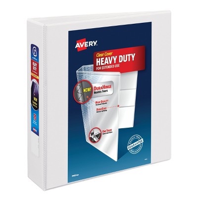 Photo 1 of Avery 2 One Touch Slant Rings 500 Sheet Capacity Heavy-Duty NonStick View Binder - White set of 4 