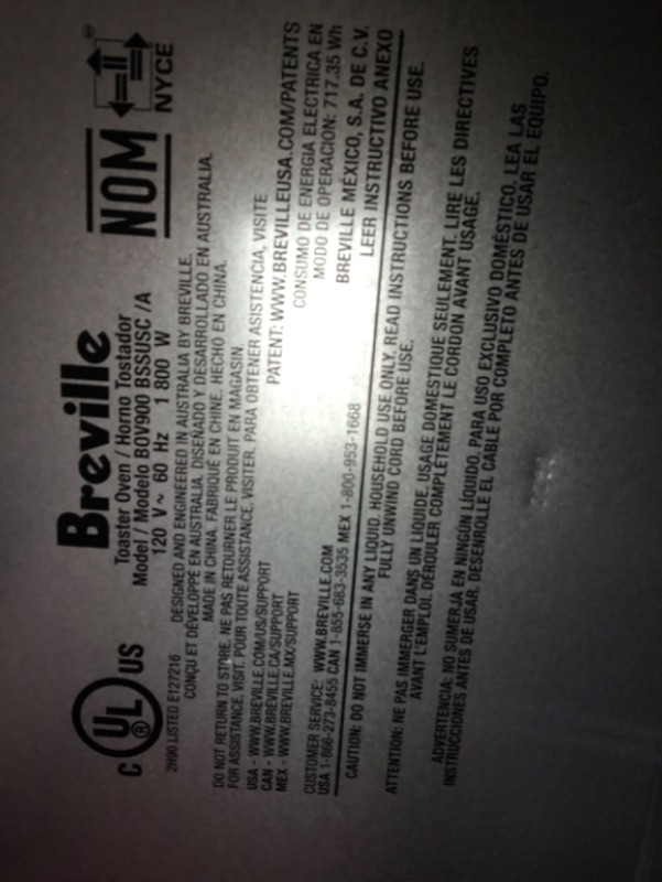 Photo 5 of **DAMAGED,UNABLE TO TEST** Breville Smart Oven Air Fryer Pro, Brushed Stainless Steel