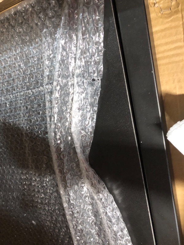 Photo 1 of  Over Bed Desk King Queen Bed Table with Wheels(Black)