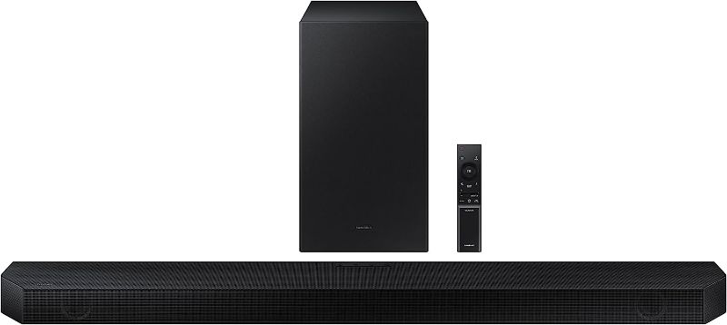 Photo 1 of SAMSUNG HW-Q600B 3.1.2ch Soundbar w/Dolby Audio, DTS:X, Q Symphony, Adaptive Sound & 9500S Rear Speaker Kit -