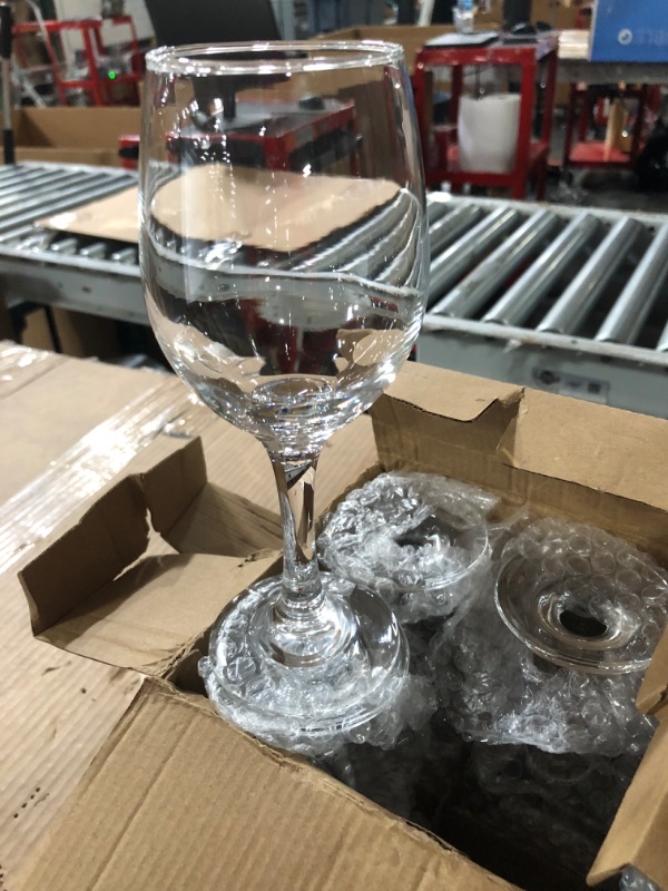 Photo 2 of  Set of 6, All-Purpose Classic Durable Red/White Wine Glasses