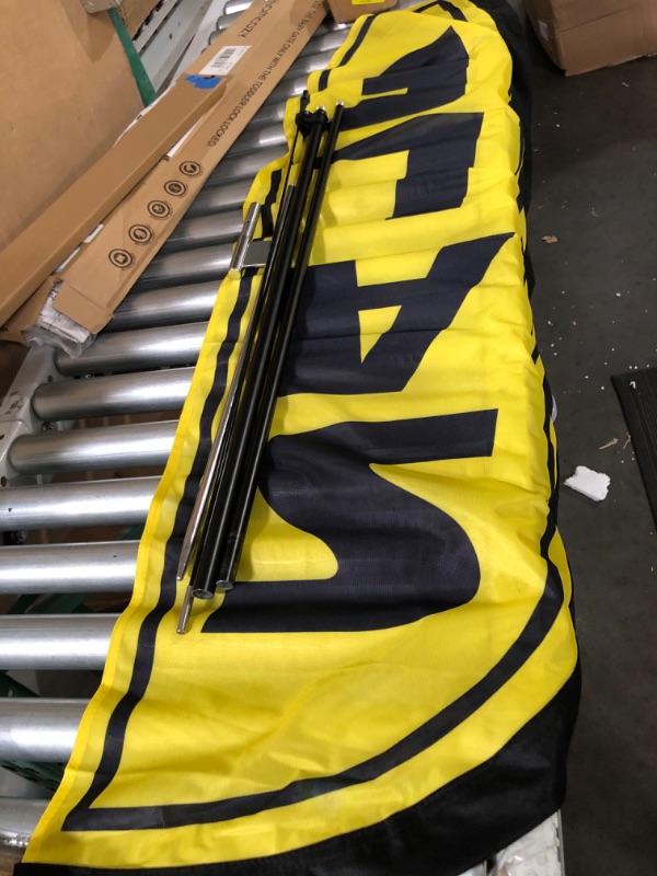 Photo 2 of Sale (Black/YLW) Feather Swooper Banner Flag Kit- Includes SALE Black/Yellow