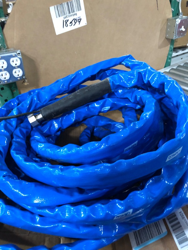 Photo 2 of Camco Heated Drinking Water Hose, - 20° F, 50-Foot, 5/8-Inch ID (22912-A) 50' Cold Weather (Freeze Protection to - 20?F) Frustration-Free Packaging