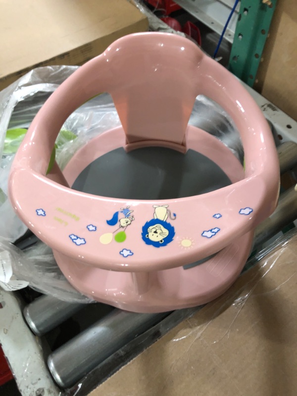 Photo 2 of Baby Bath Seat for Babies 6 to 18 Months / Non-Slip Infants Toddlers Taking Bath by Sitting in Bath Tub Chair 2022 Upgraded pink(