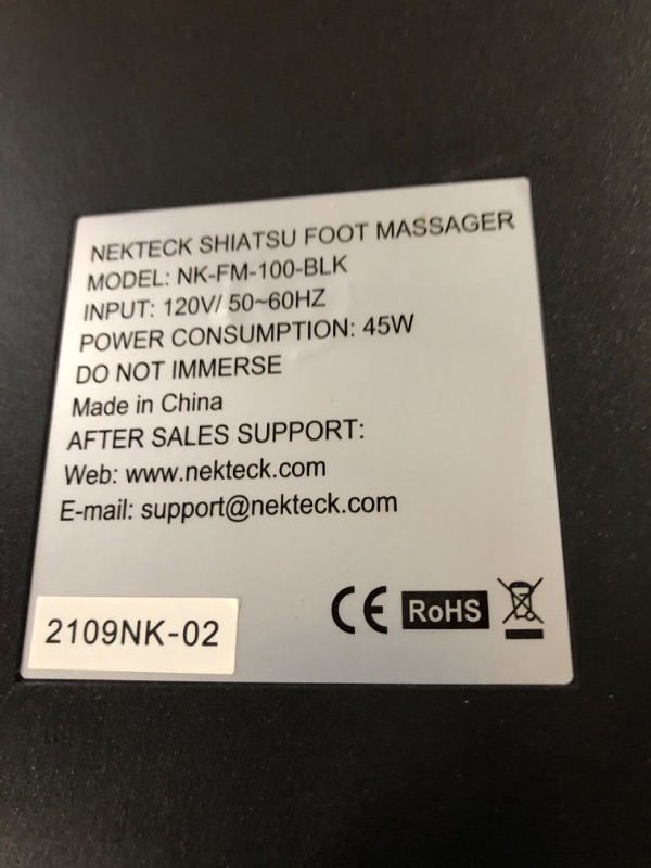 Photo 3 of **** unable to test function ***Nekteck Foot Massager with Heat, 