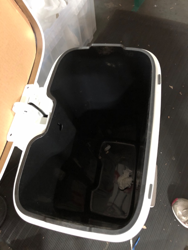 Photo 3 of 45L Rectangular Step Trash Can White - Brightroom&#8482;