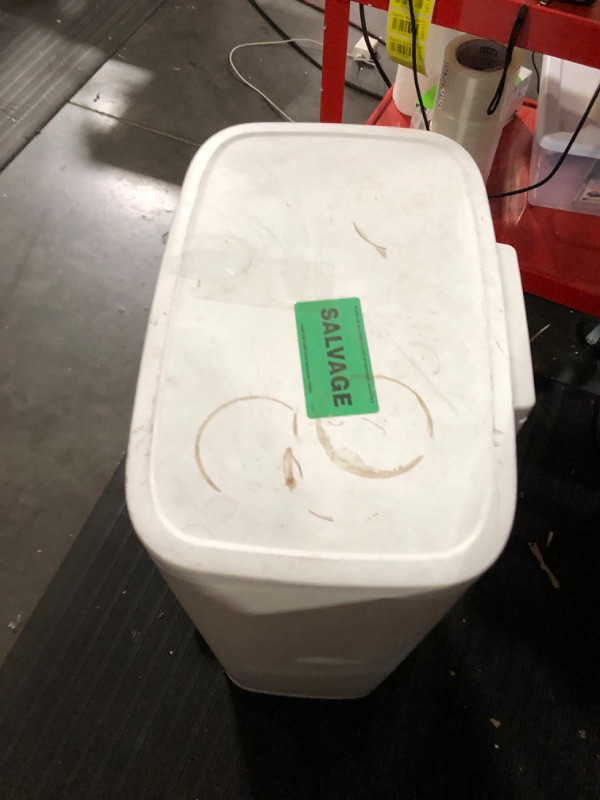 Photo 1 of 45L Rectangular Step Trash Can White - Brightroom&#8482;