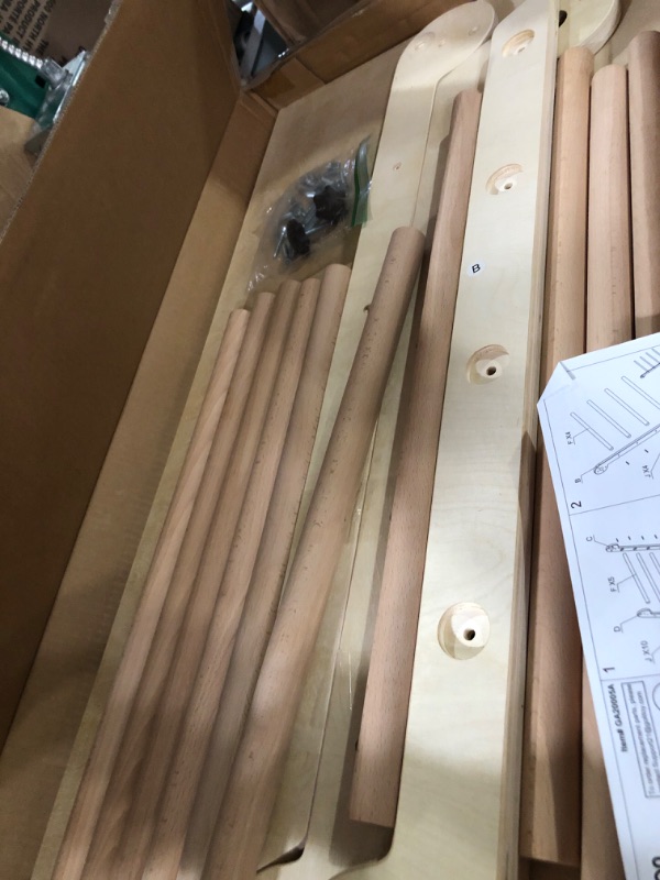 Photo 1 of Foldable Wooden Climbing Triangle with Sliding Ramp, 2 in 1,(36"x24"x27")