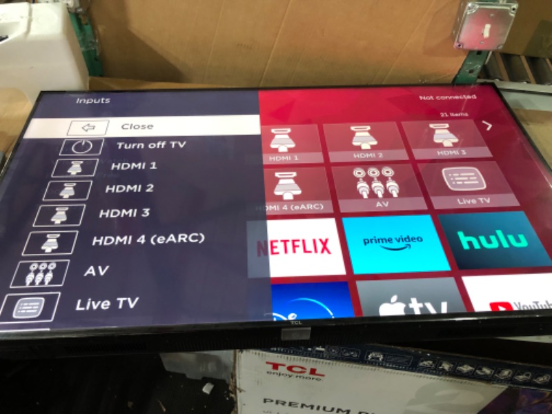 Photo 3 of TCL 50" Class 5-Series 4K UHD QLED Dolby Vision & Atmos, VRR, AMD FreeSync, Smart Roku TV - 50S555 (2022 Model) ,Black