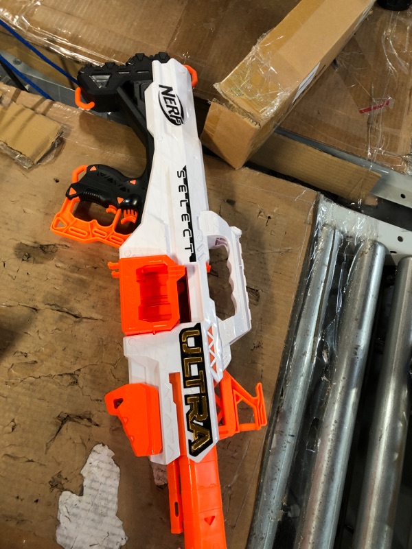 Photo 2 of *PARTS ONLY*NERF Ultra Select Fully Motorized Blaster, Fire for Distance or Accuracy, Includes Clips and Darts, Outdoor Games and Toys, Automatic Electric Full Auto Toy Foam Blasters Standard Packaging