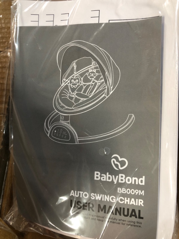 Photo 4 of Baby Swings for Infants, BabyBond Bluetooth Infant Swing with Music Speaker with 3 Seat Positions