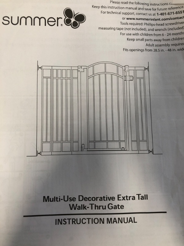 Photo 3 of Babelio Baby Gate for Doorways and Stairs, 26-40 inches Dog/Puppy Gate, Easy Install,