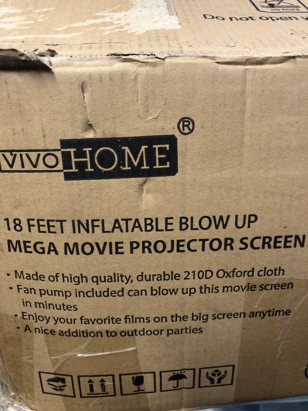 Photo 4 of ***UNABLE TO TEST***
Tangkula 18FT Inflatable Indoor and Outdoor Movie Projector Screen, Blow up Mega Movie Screen with Built-in Blower