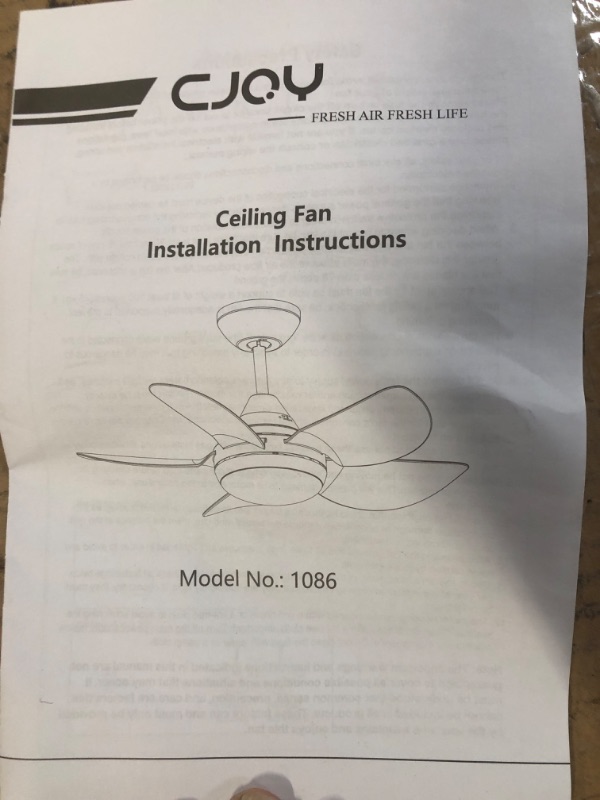 Photo 3 of **FOR PARTS OR REPAIR**
CJOY Ceiling Fan with Lights for Living Room, 30'' Small Modern Ceiling Fan
SILVER