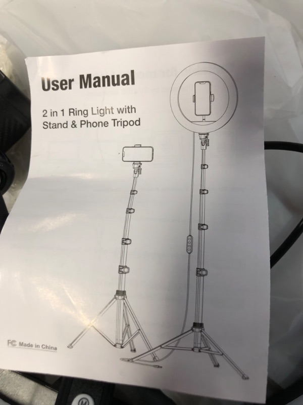 Photo 4 of Weilisi 12" Selfie Ring Light with 63" Tripod Stand