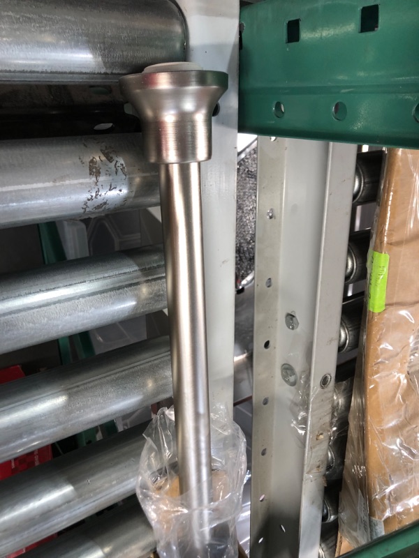 Photo 1 of **see notes** Shower Curtain Rod Silver, 40-74 Inch Tension 