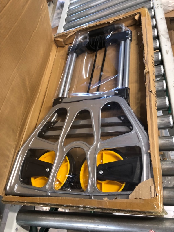 Photo 1 of Mount-It! Folding Hand Truck and Dolly, 264 Lb Capacity Heavy-Duty Luggage Trolley Cart 