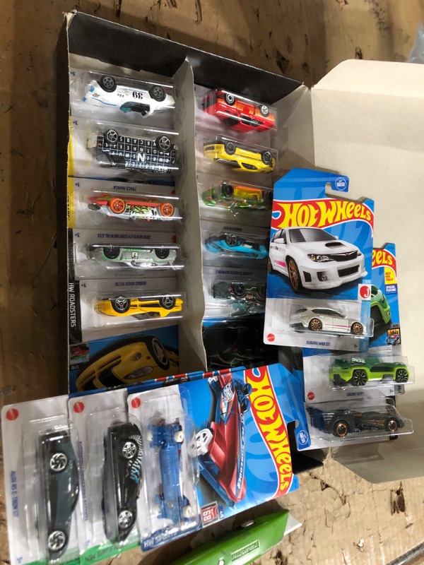 Photo 2 of Hot Wheels Black Box 16 Die-Cast Toy Cars or Trucks in 1:64 Scale, Mix F, Chance for Treasure Hunt or Super Treasure Hunt Car (Styles May Vary) BOX F