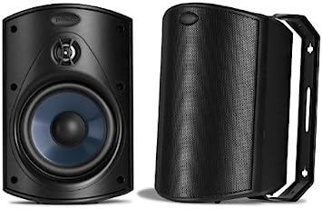 Photo 1 of (PARTS ONLY)Polk Audio Atrium 4 Outdoor Speakers with Powerful Bass (Pair, Black), All-Weather Durability, Broad Sound Coverage, Speed-Lock Mounting System