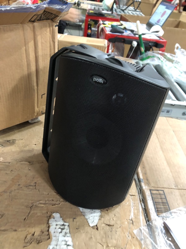 Photo 2 of (PARTS ONLY)Polk Audio Atrium 4 Outdoor Speakers with Powerful Bass (Pair, Black), All-Weather Durability, Broad Sound Coverage, Speed-Lock Mounting System