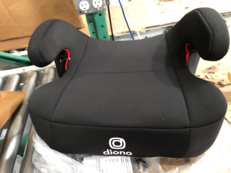 Photo 3 of Diono Solana 2 No Latch, XL Lightweight Backless Belt-Positioning Booster Car Seat, 8 Years 1 Booster Seat, Black NEW! Vehicle Belt Connect Single Black