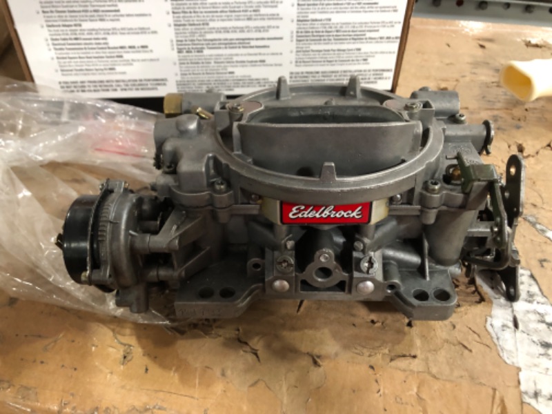 Photo 2 of Edelbrock 1409 Performer Series Marine 600 CFM Square Bore 4-Barrel Air Valve Secondary Electric Choke New Carburetor