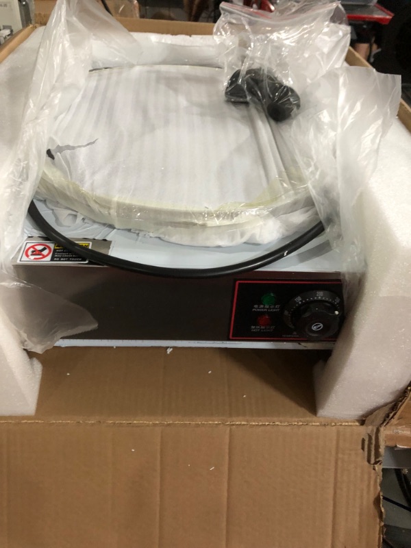 Photo 2 of 110V Commercial 16-Inch Electric Crepe Maker with A Drawer Type Warmer,