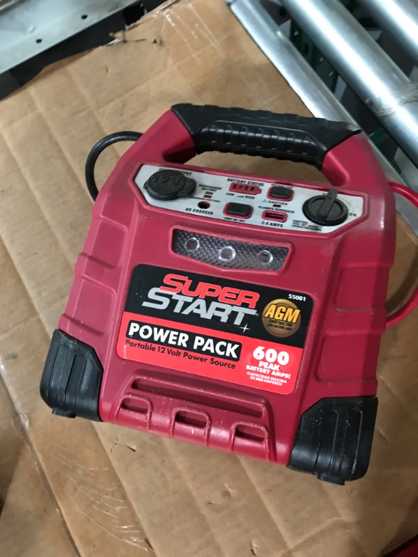 Photo 1 of 1400 Amp Portable Power Station with 260 PSI Air Compressor, 12V Automotive Jump Starter with 400 Watt AC Power Inverter, 12V DC Outlet USB Port