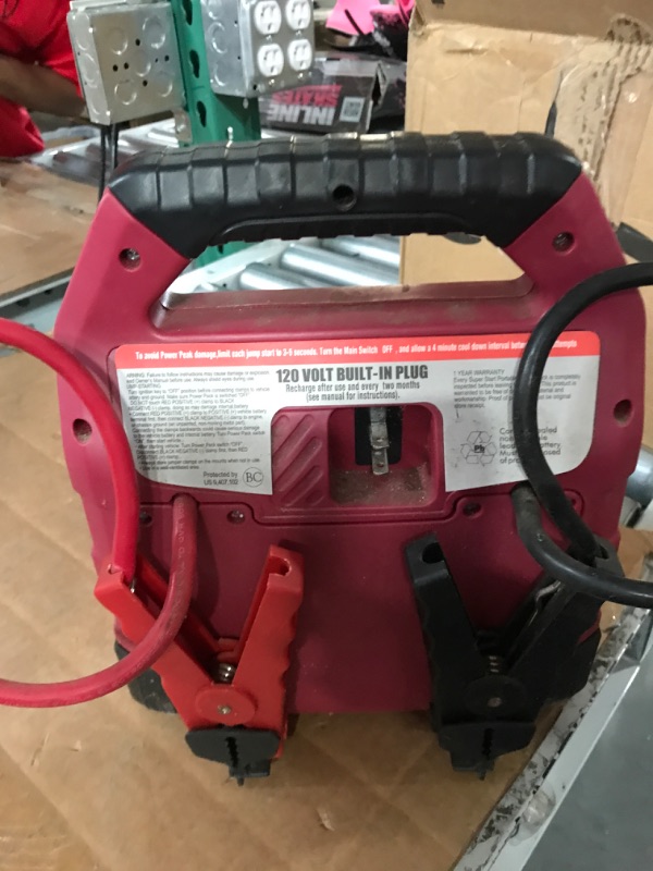 Photo 1 of 1400 Amp Portable Power Station with 260 PSI Air Compressor, 12V Automotive Jump Starter with 400 Watt AC Power Inverter, 12V DC Outlet USB Port