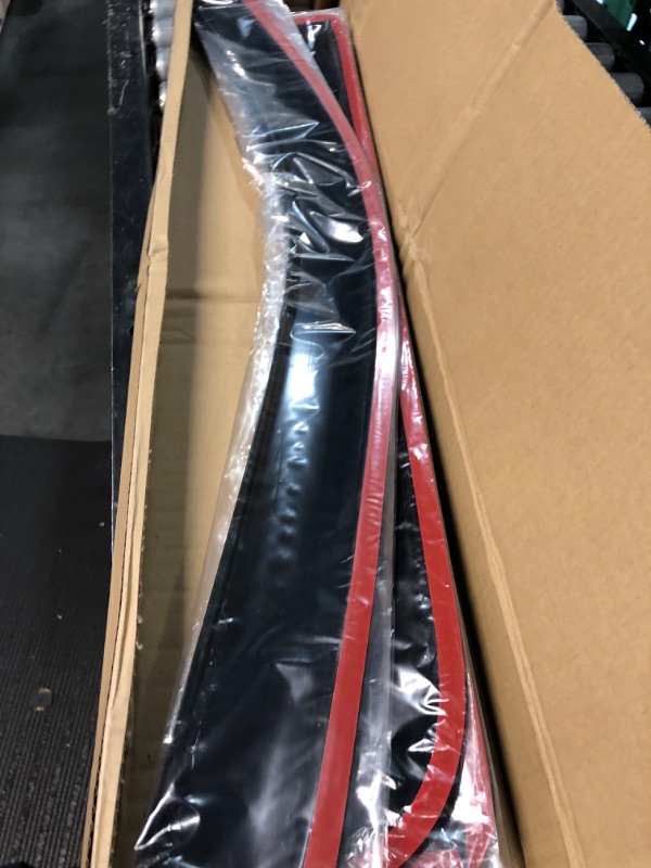 Photo 1 of WV94536 Tape-on Side Window Visor Deflector Rain Guard, Dark Smoke Shatterproof, 4 PCS