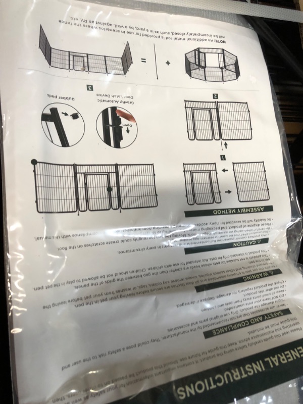 Photo 3 of **used** FXW Rollick Dog Playpen Designed for Camping, Yard, 24 inch (8 panels)