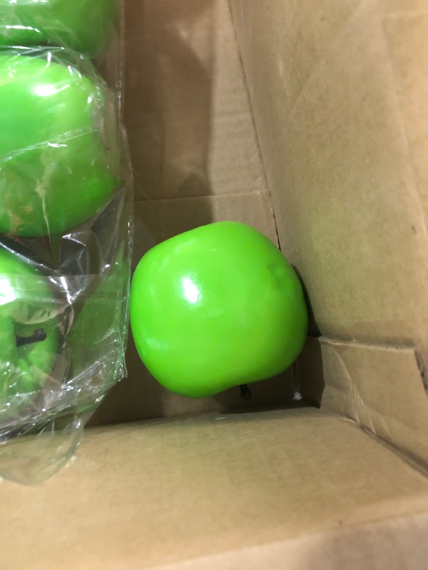 Photo 1 of 10 Pcs Artificial Apples Fake Frutis Apples, Simulation Apples for Home Decoration Lifelike 