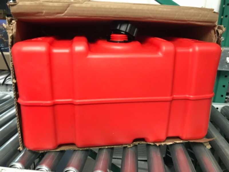 Photo 2 of Scepter 08668 Rectangular 12 Gallon Marine Fuel Tank For Outboard Engine Boats, 23" x 14" x 14",  Red 