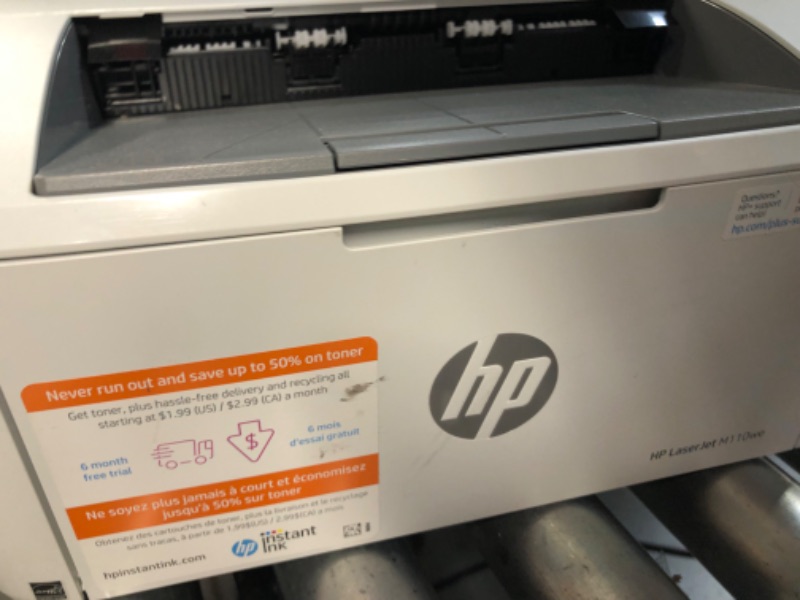 Photo 4 of HP LaserJet M110we Wireless Black and White Printer with HP+ 